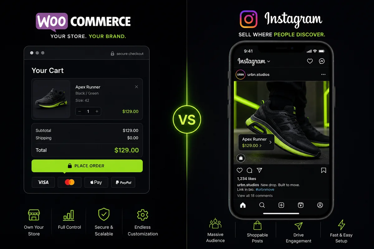Czy potrzebuję sklepu WooCommerce czy wystarczy Instagram?